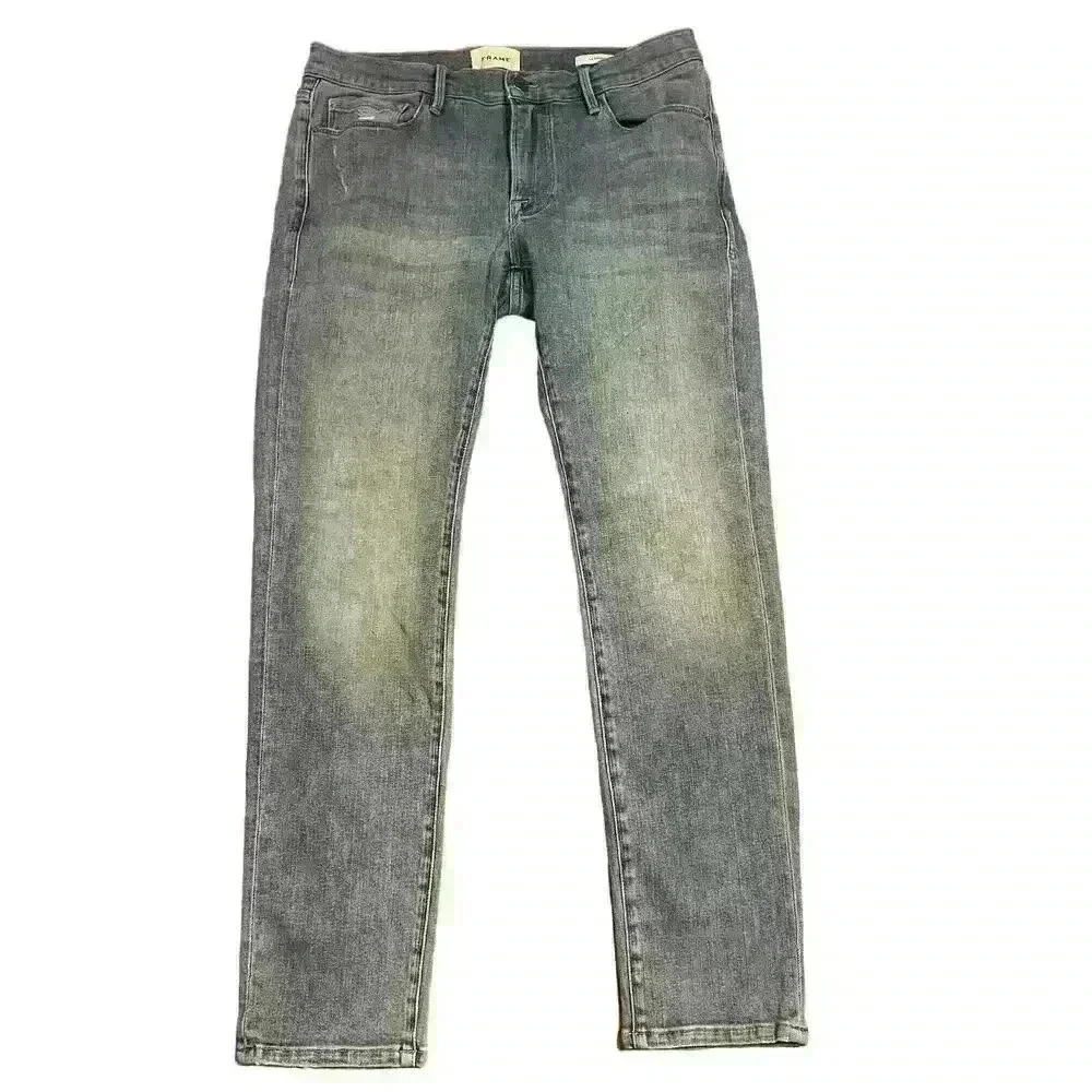 Frame Le Garcon Straight Leg Jeans Women’s Size 27 Mid Rise Medium Wash Stretch